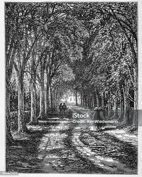 Approach To Black Hall Stock Photo - Download Image Now - Connecticut, Old Lyme, 19th Century