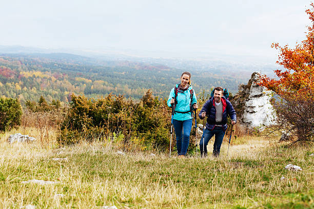 istock Couple hiking in naure 524621935