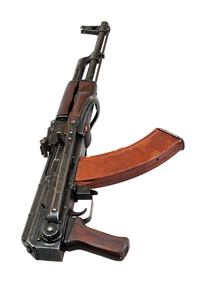 istock AKMS (Avtomat Kalashnikova) airborn version of Kalashnikov assau 524622139