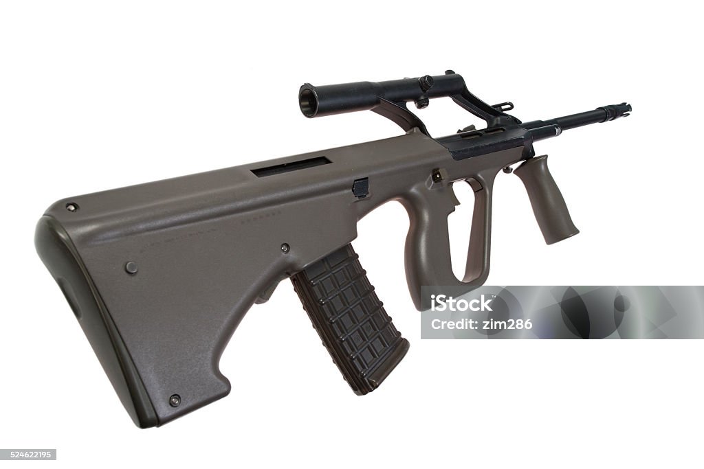 Steyer Aug assault rifle isolated Gun Stock Photo