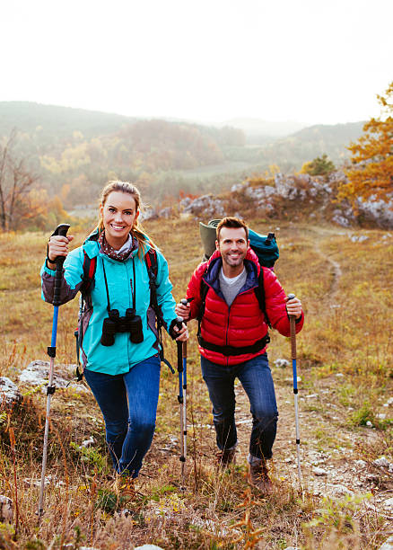 istock Happy couple hiking 524622239
