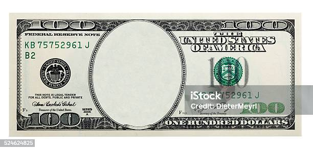 One Hundred Dollar Bill Without Some Original Stock Photo - Download Image Now - American One Hundred Dollar Bill, US Paper Currency, Empty