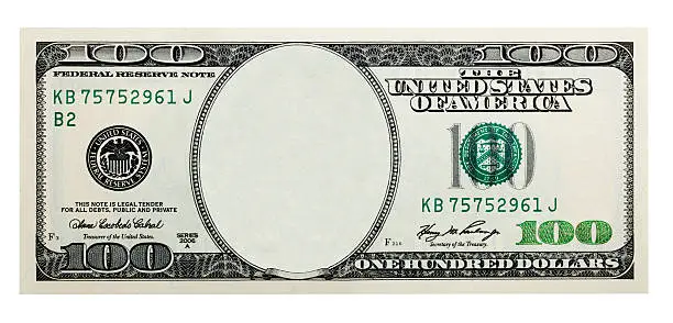 Photo of One Hundred Dollar Bill without some original