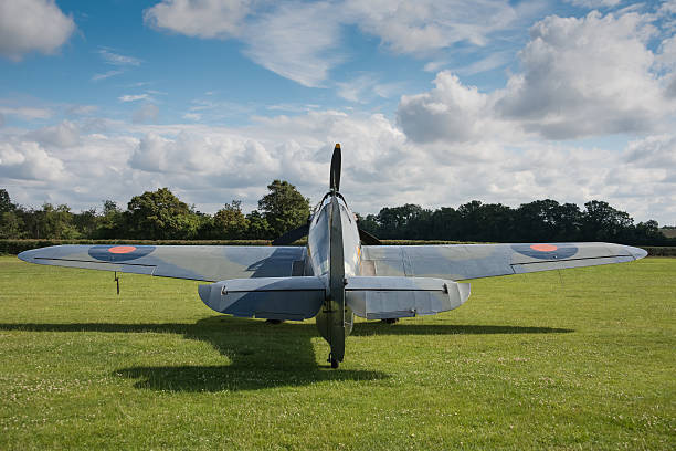 ретро британский hawker моря ураган - hawker hurricane стоковые фото и изображения