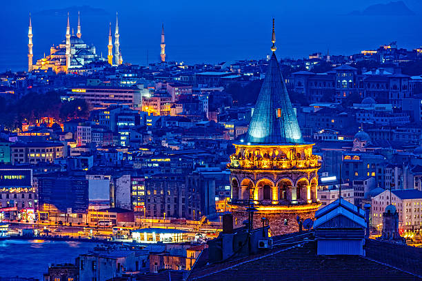 istock Istanbul city panorama with Galata tower 524650147
