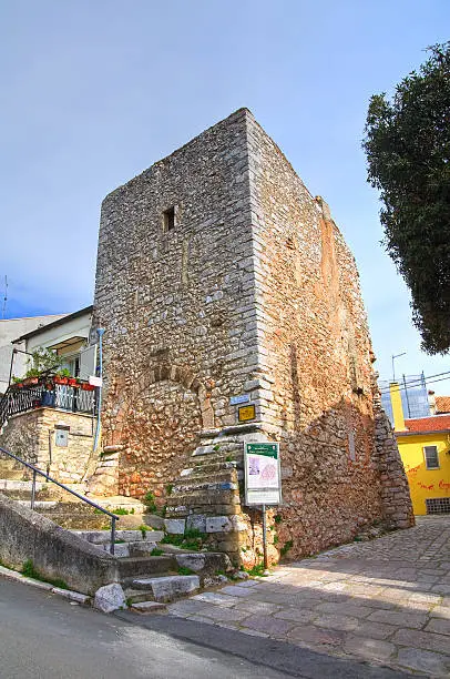 Medieval tower. San Giovanni Rotondo. Puglia. Italy.