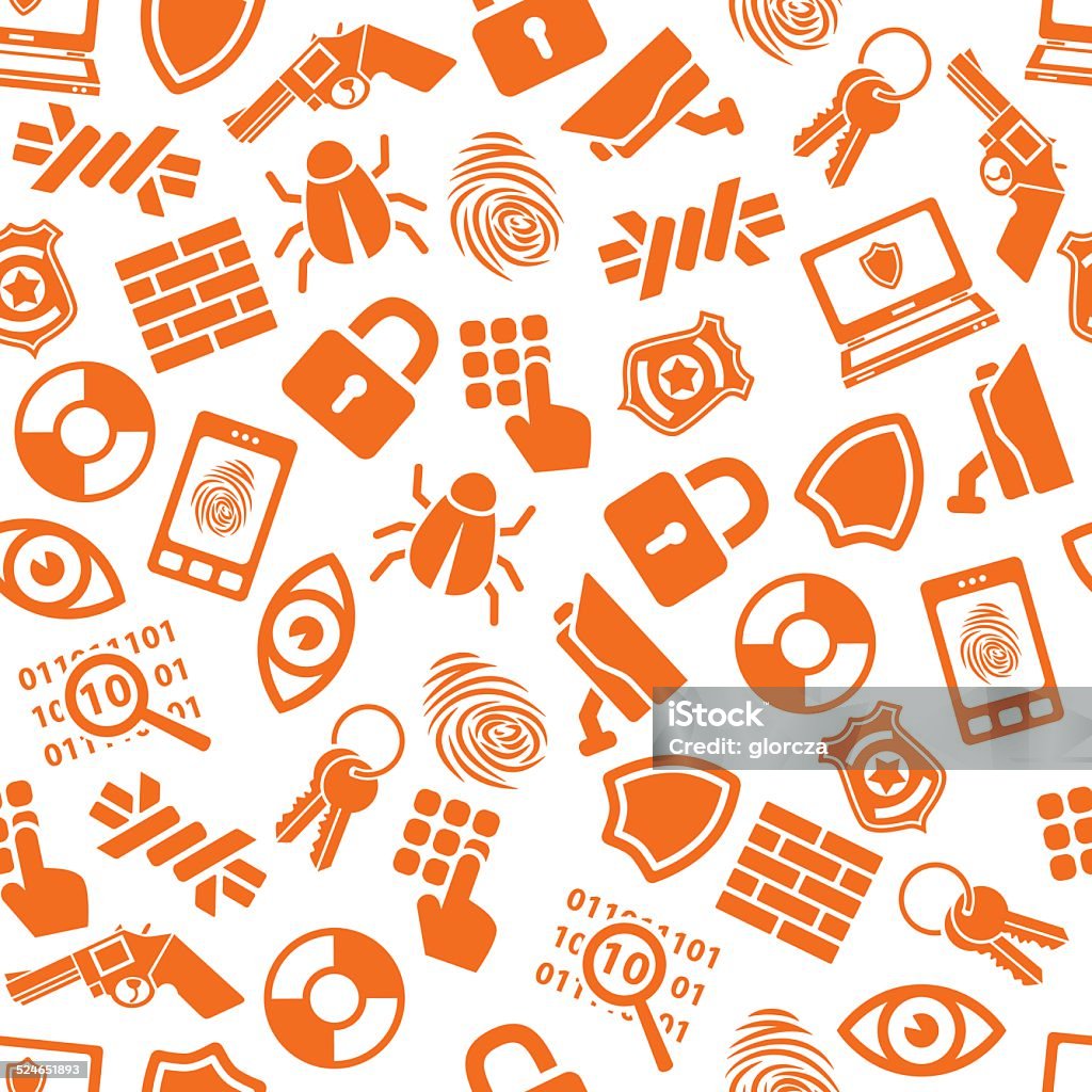 Security Seamless Pattern Stock Illustration - Download Image Now ...