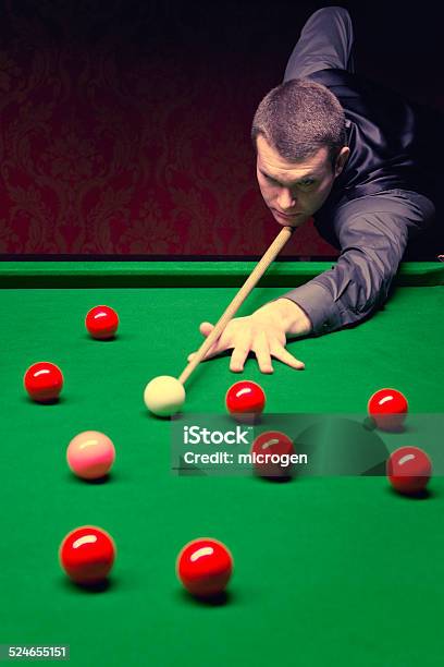 Snooker Pro Stock Photo - Download Image Now - Snooker, Playing, Hitting