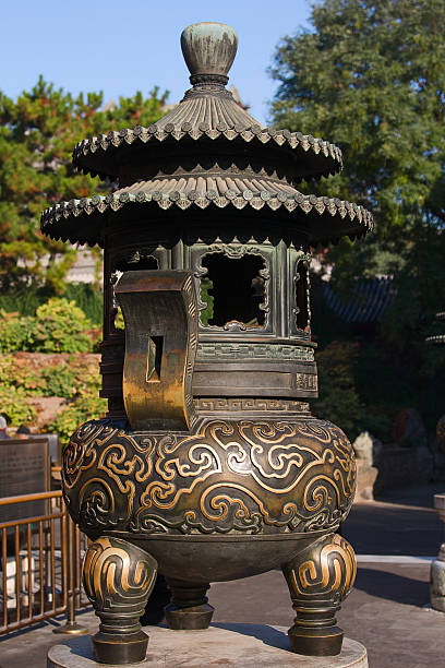 istock Ancient bronze lantern at Summer Palace in Beijing 524655233