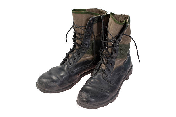 istock old used jungle boots vietnam war period isolated 524686907