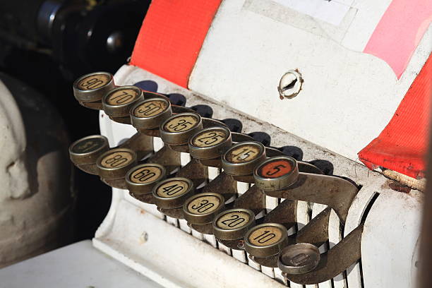 istock Antique Cash Register Keys 524688209