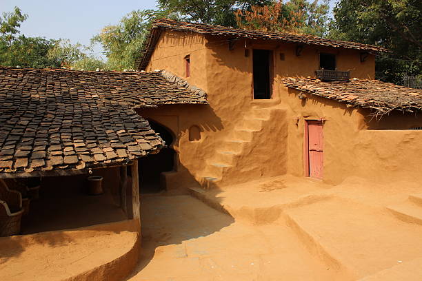 istock Small village Hut in Morning time 524688867