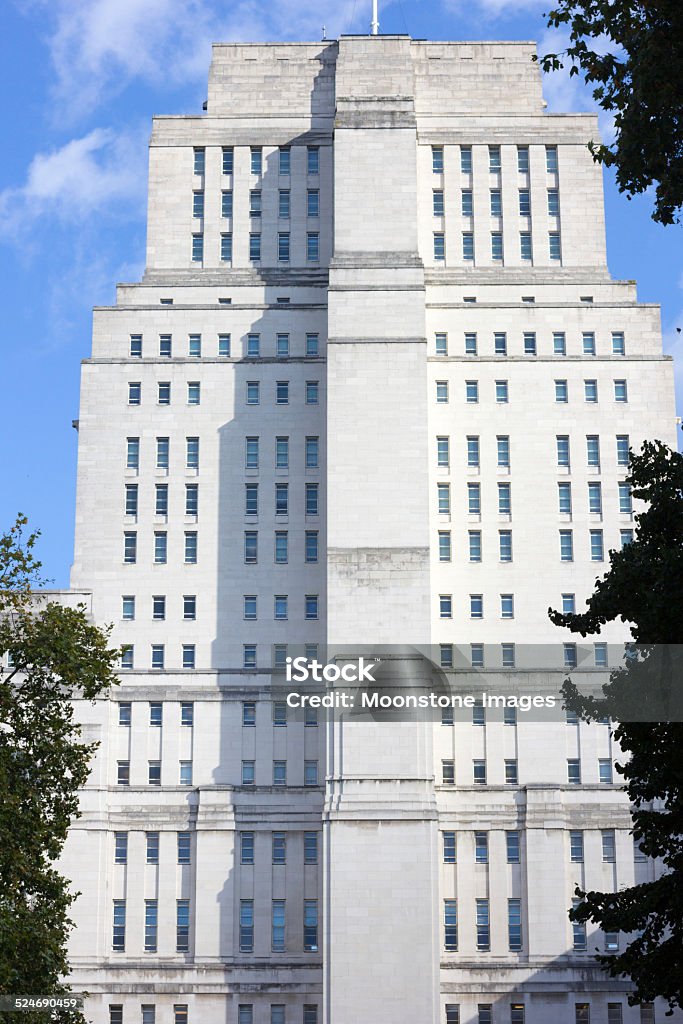 Senate House in Bloomsbury, London - Lizenzfrei Architektonisches Detail Stock-Foto