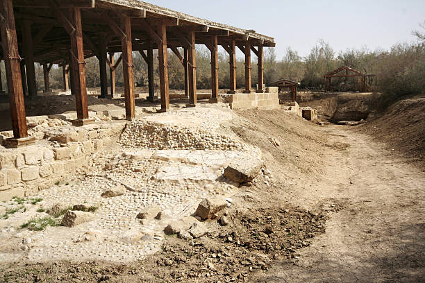 istock The site where Jesus was baptized in river Jordan, Betania 524698574