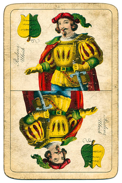istock Knight playing card William Tell Four Seasons Hungary 1890 524700850
