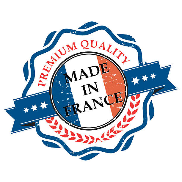 istock Made in France. Premium Quality grunge printable label. 524705046
