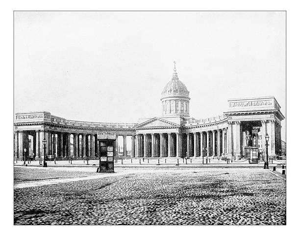 istock Antique photograph of Kazan Cathedral (Saint Petersburg, Russia) 524707104
