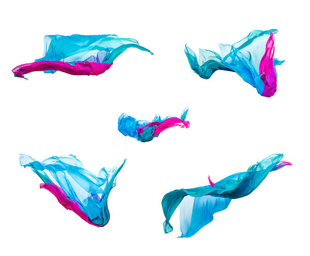 istock set of multicolored fabric in motion 524709066