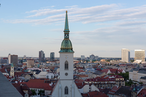 St. Martin cathedral with city surroundings, Bratislava - Slovakia