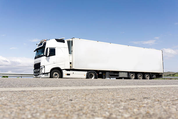 istock White Truck On The Highway 524711586