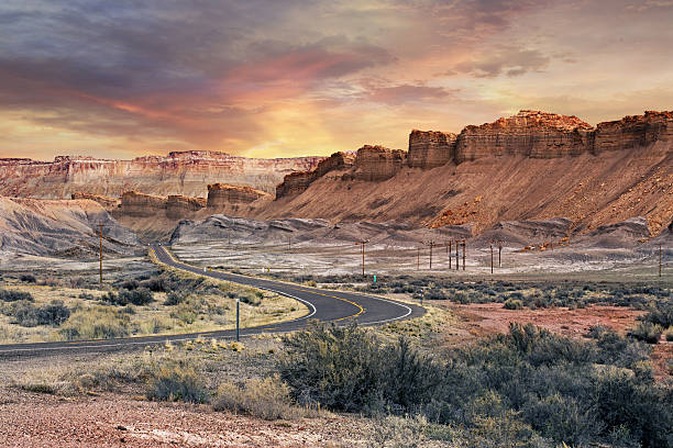 istock scenic road in Capitol Reef at sunset 524713038