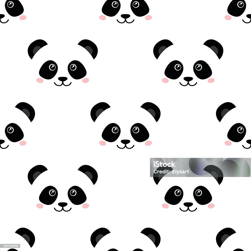 Padrão bonito Panda sem costura, fundo: vetor stock (livre de direitos)  1013401669, Shutterstock