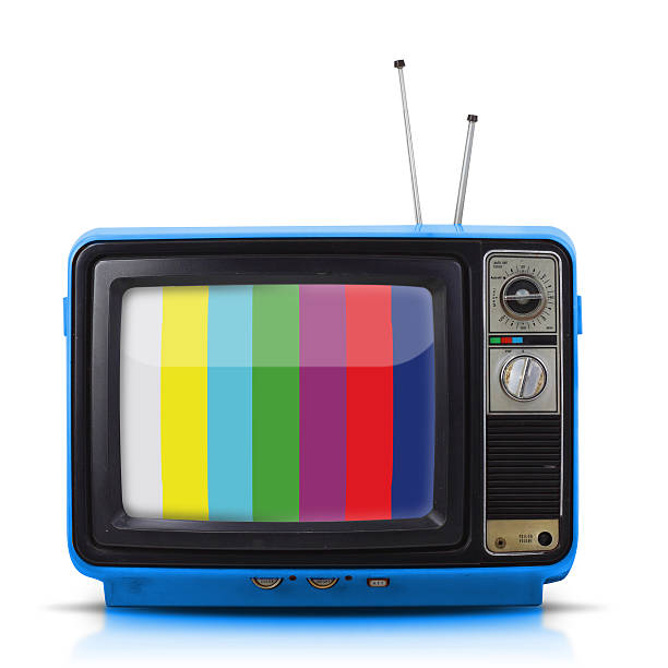istock Vintage style old television isolated on white background. 524717241