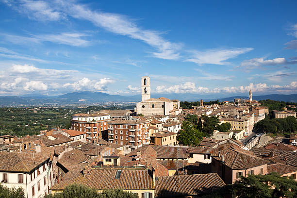 istock Perugia cityscape, view on San Domenico church 524717363
