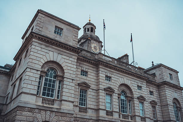 istock Historic official building with flags on top 524719458