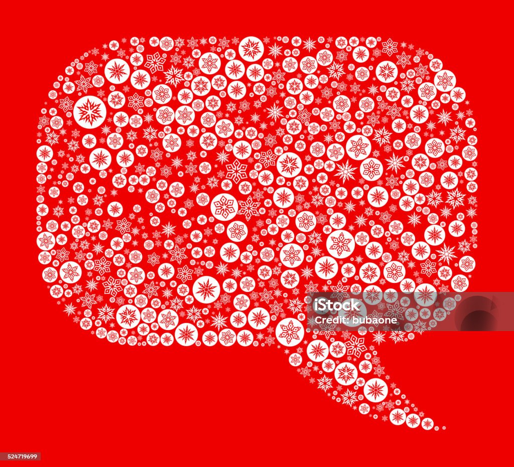 Burbujas de discurso sobre fondo rojo - arte vectorial de Celebración - Ocasión especial libre de derechos
