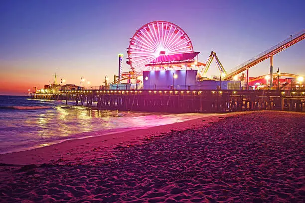 Photo of Santa Monica Pier at Night