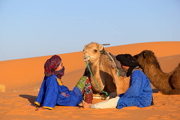 Desert and bedouins Desert and bedouins berber stock pictures, royalty-free photos & images