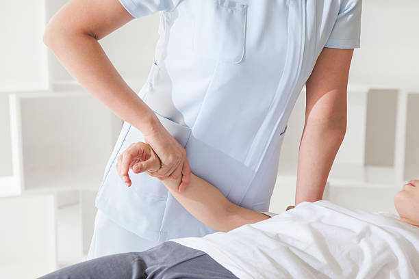 istock Women who are massage around the arm 524720842