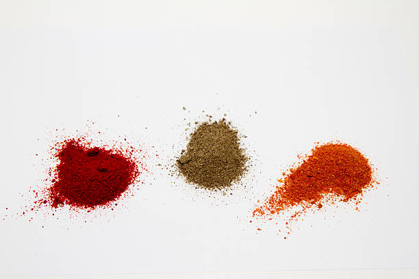 istock Different kinds of pepper crumbled near 524721429