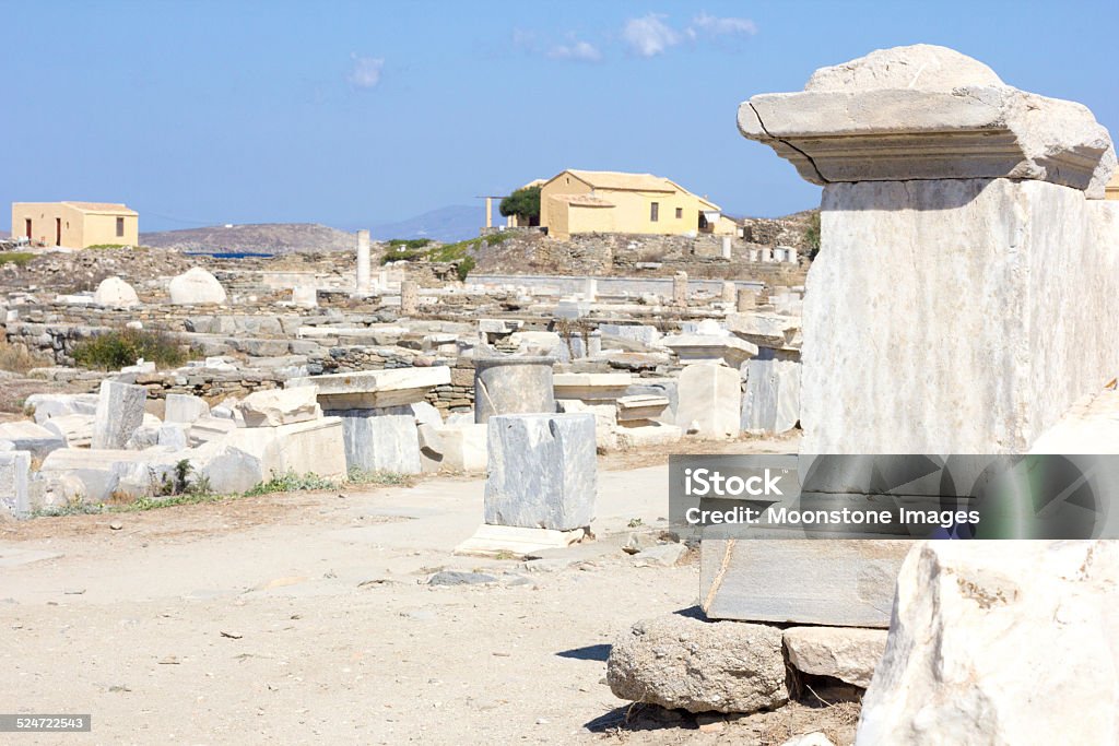 Delos, Griechenland in der Kykladen Inselgruppe - Lizenzfrei Altes Griechenland Stock-Foto