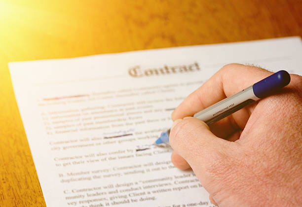 Altering a contract.