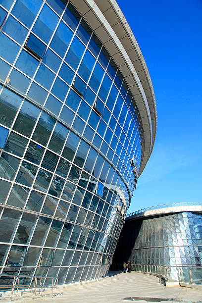 istock Glass curtain wall of modern office building 524723260
