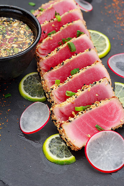 istock Tuna fillet with sesame 524723344