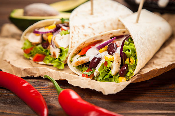 istock Tortilla with a mix of ingredients 524726232