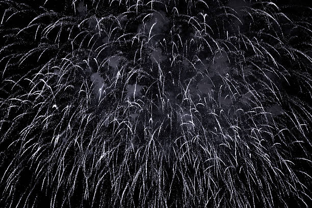 istock Beautiful fireworks in the night sky 524726390