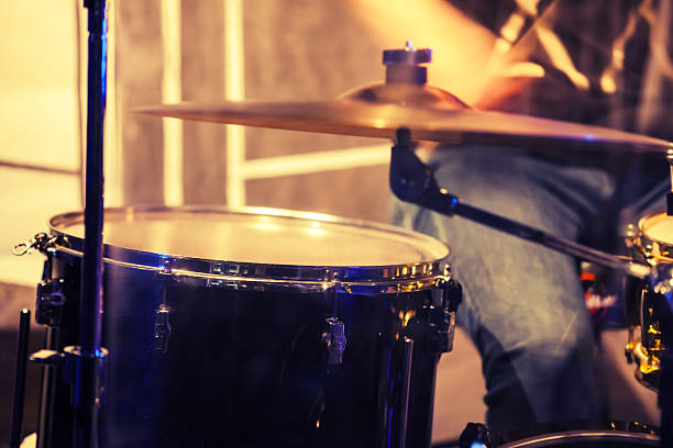 istock Blurred photo background, drummer on a stage 524728132