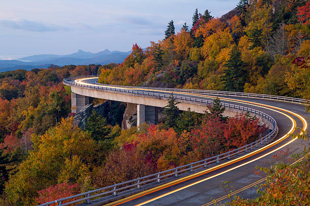 istock Linn Cove Viaduct Light Trails 524739835