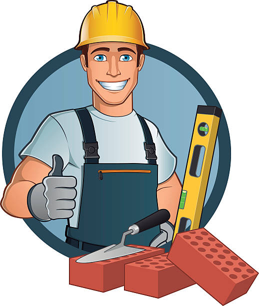 Bricklayer01 Stock Illustration - Download Image Now - Brick, Mason - Craftsperson, Bricklayer - iStock Bricklayer01 Stock Illustration - Download Image Now - Brick, Mason - Craftsperson, Bricklayer - iStock