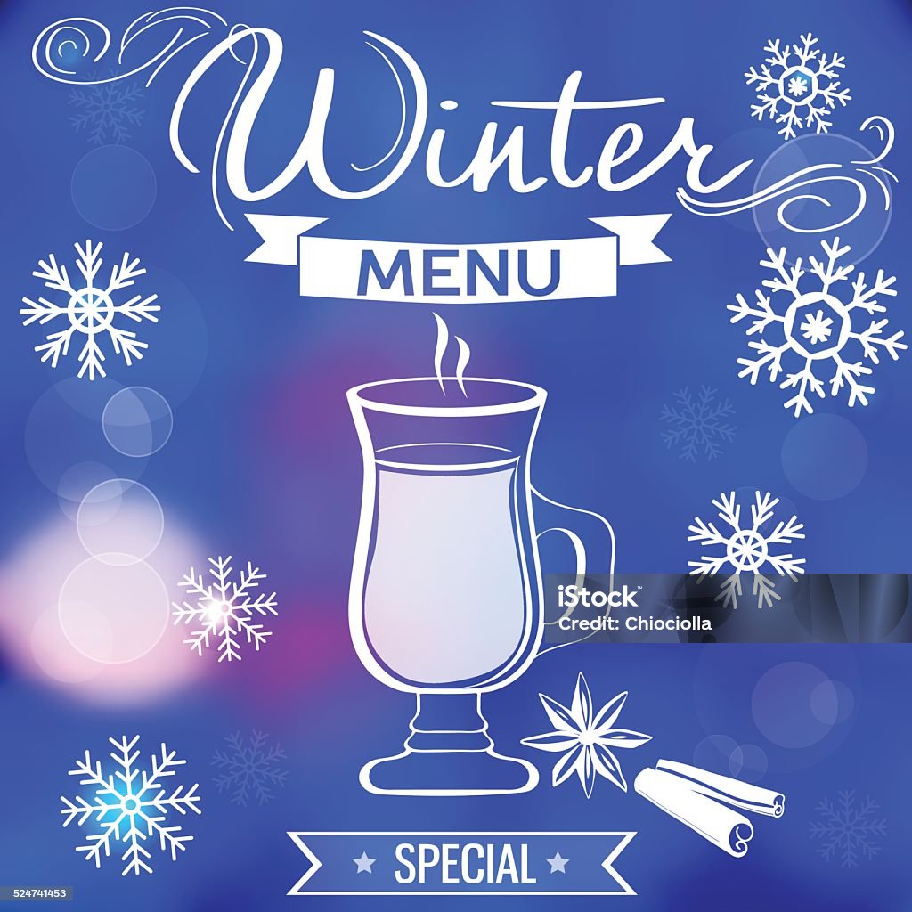 Winter Menu Display Winter Menu Template Stock Illustration - Download Image Now - Abstract ...