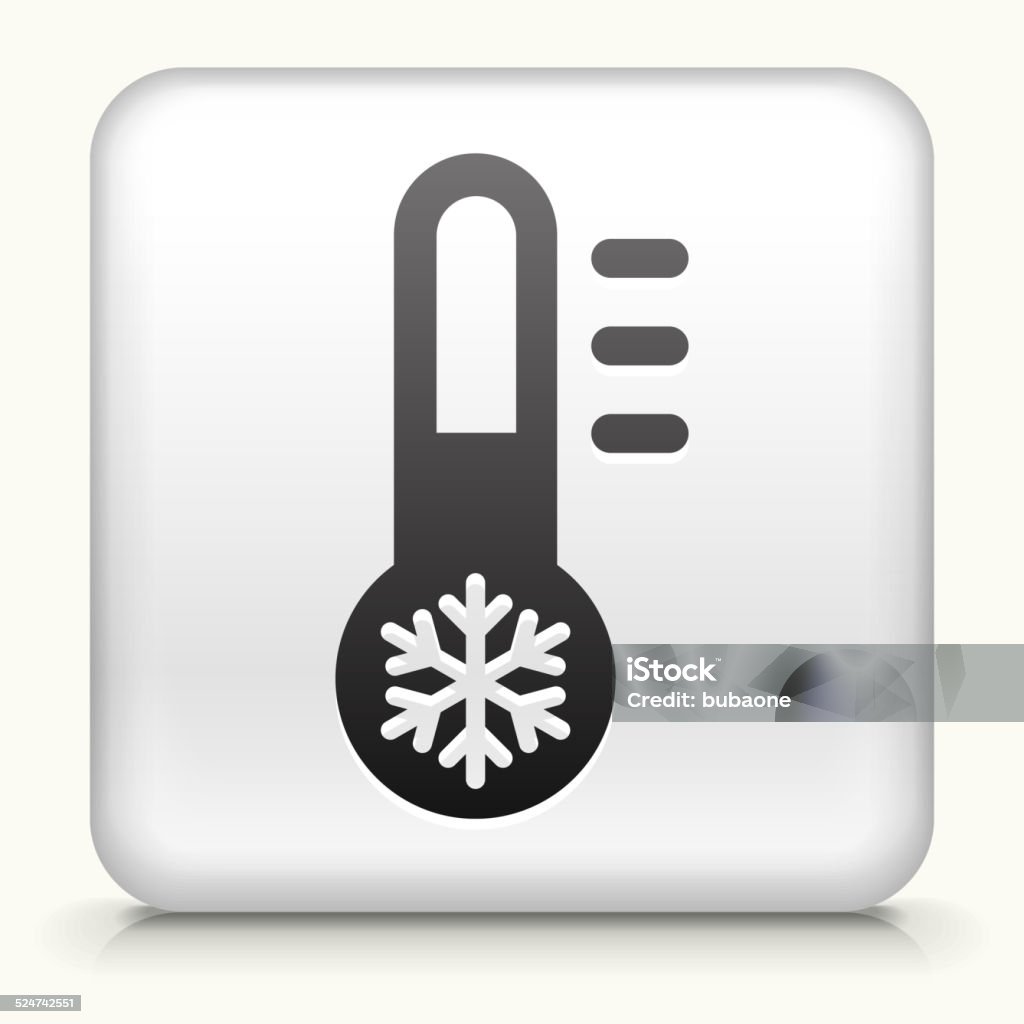 Temeperation Button Square Button With Thermometer Stock Illustration - Download Image Now ...