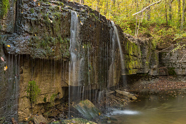 istock Prairie Creek Falls In Autumn 524745503