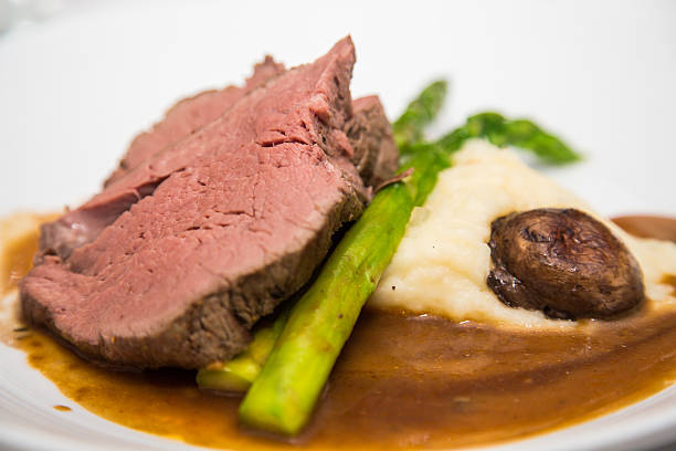istock Prime Rib with Stalk of Asparagus 524771765