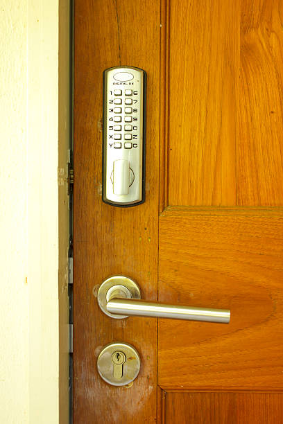 Keypad Door Lock - Stock Image stock photo