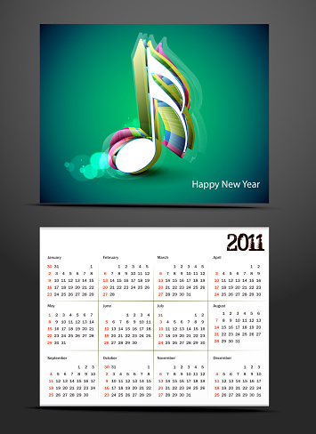 vector- colorful calendar design element.