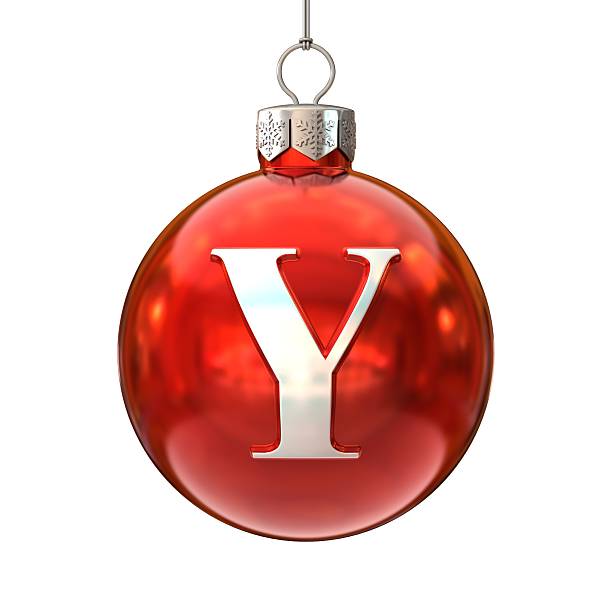 istock Christmas ball font letter Y 524777867